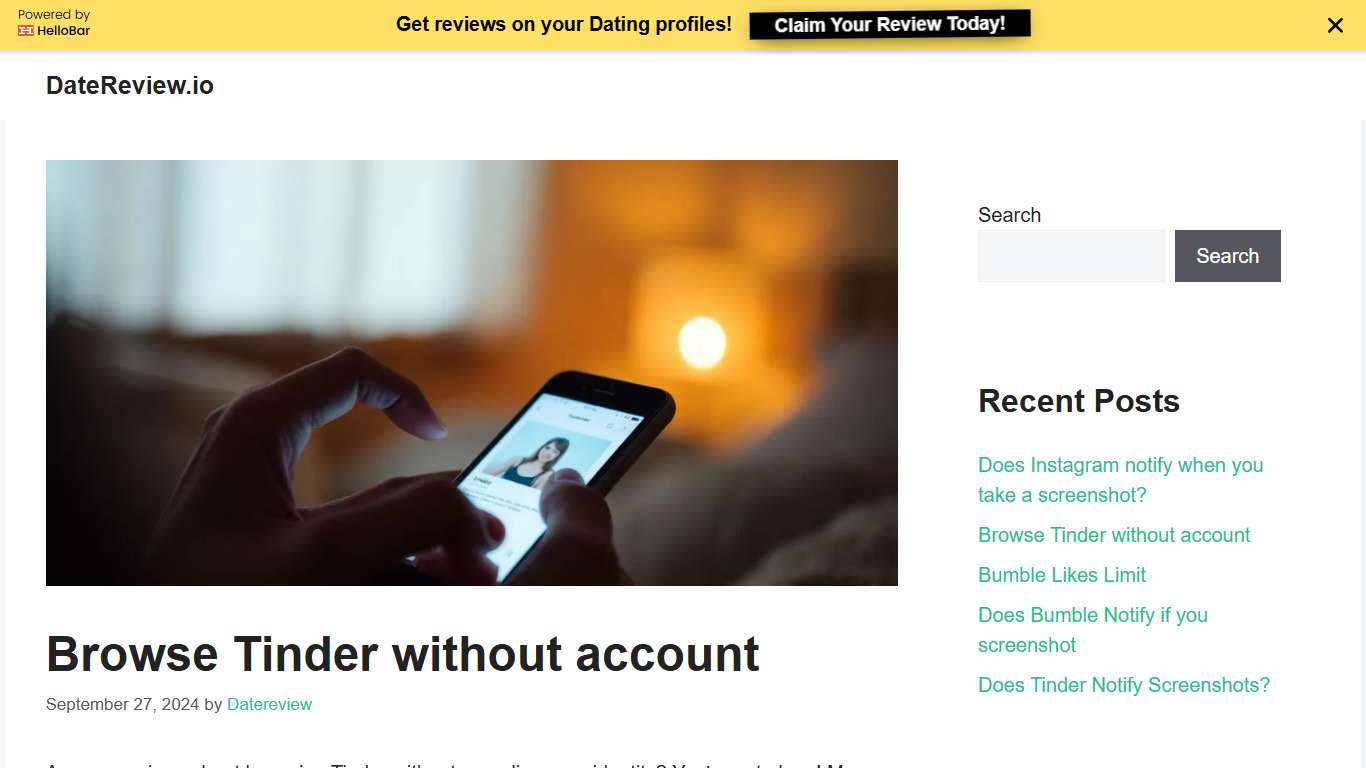 Browse Tinder without account in 2026
