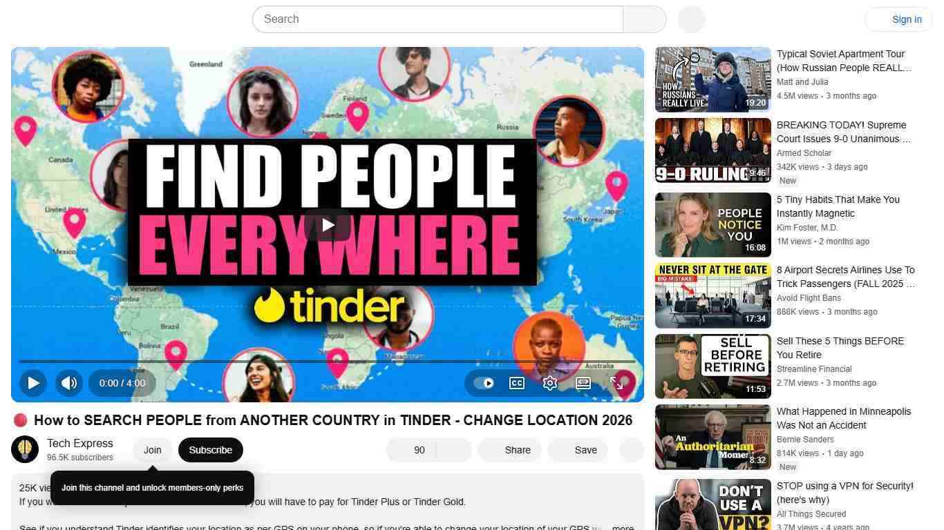 🔴 How to SEARCH PEOPLE from ANOTHER COUNTRY in TINDER - CHANGE LOCATION 2026 - YouTube