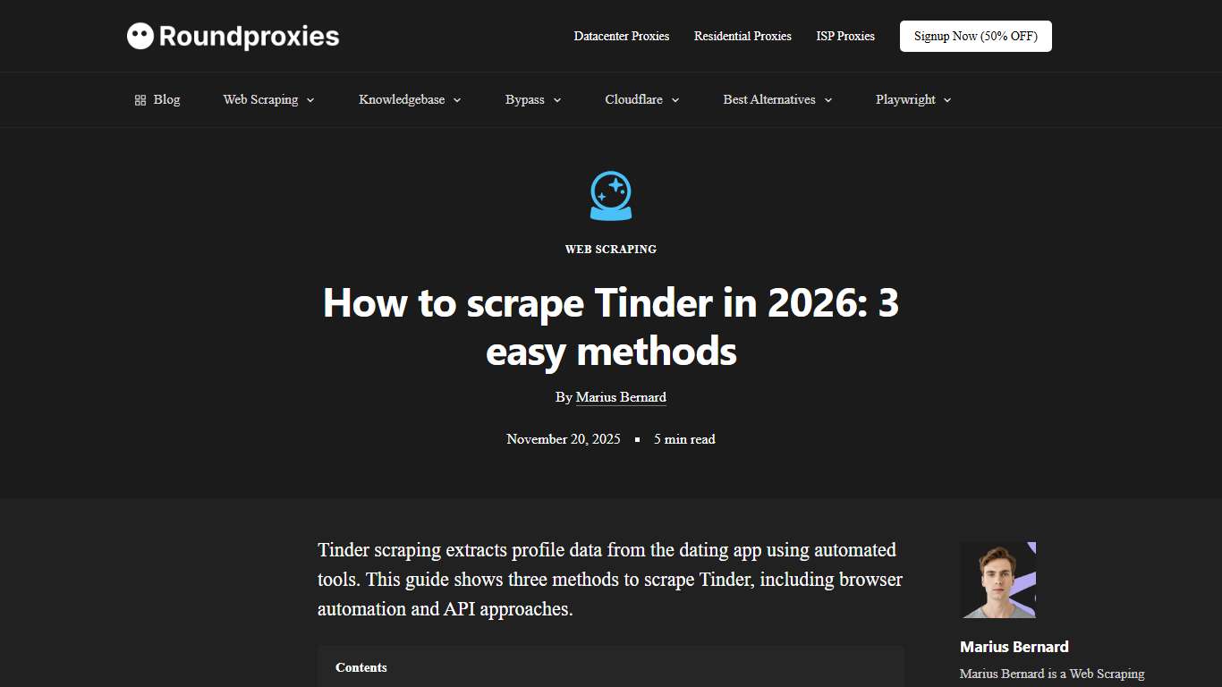 How to scrape Tinder in 2026: 3 easy methods