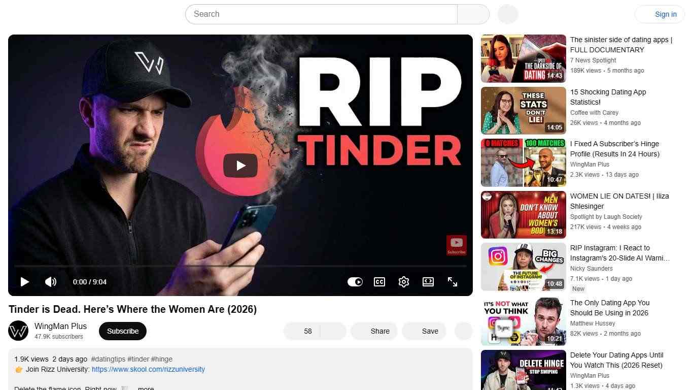 Tinder is Dead. Here’s Where the Women Are (2026) - YouTube